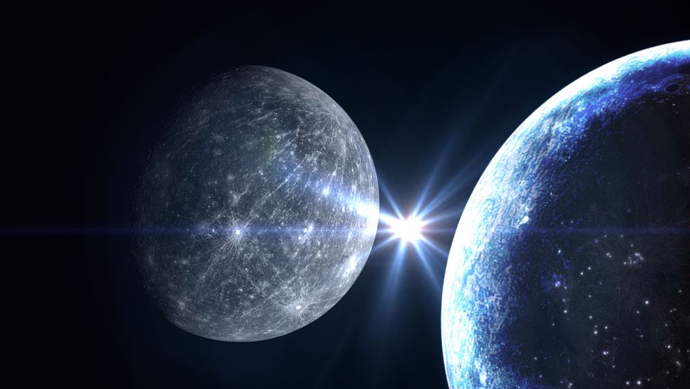 Mjesec i Zemlja, ilustracija