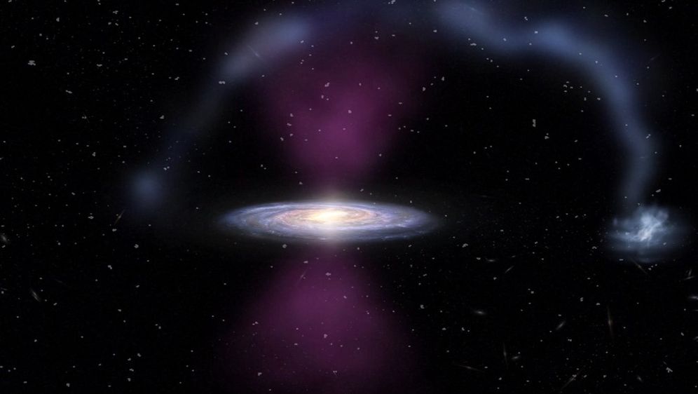 Eksplozija u središtu Mliječne staze (Screenshot: Astro 3D/YouTube)