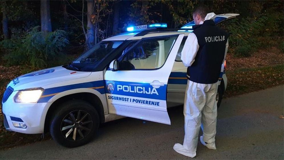 Policijski očevid na mjestu razbojništva (Foto: PU osječko-baranjska)
