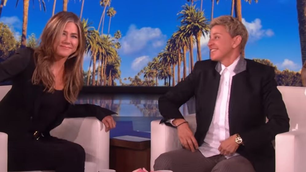 Jennifer Aniston i Ellen DeGeneres (Foto: Youtube Screenshot)