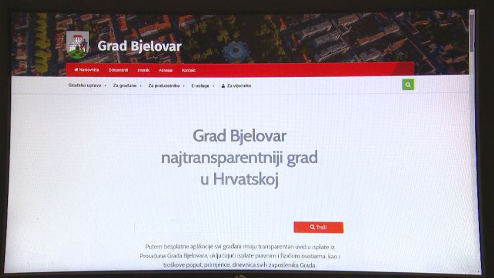 Poruka grada Bjelovara (Foto: Dnevnik.hr)