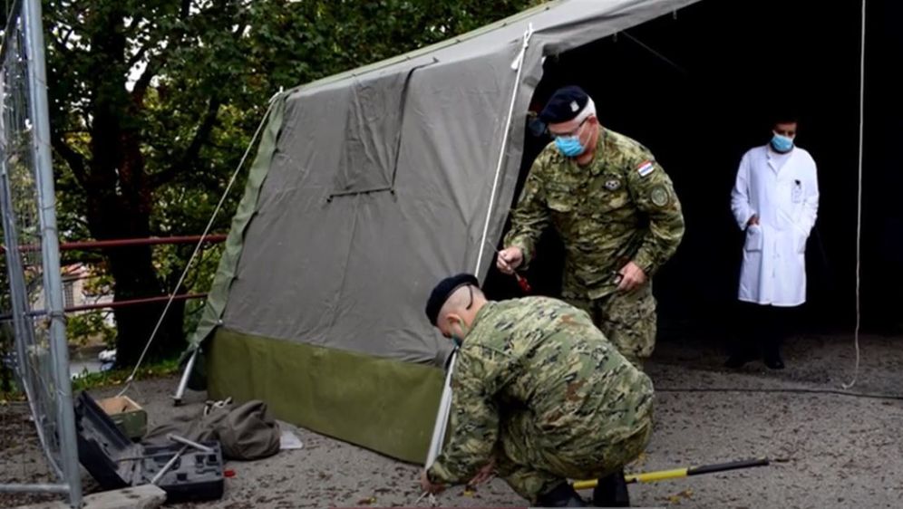 Koronavirus u RH: Vojska postavlja šatore - 2