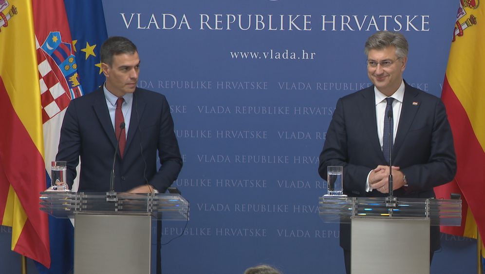 Španjolski premijer Pedro Sanchez i Andrej Plenković