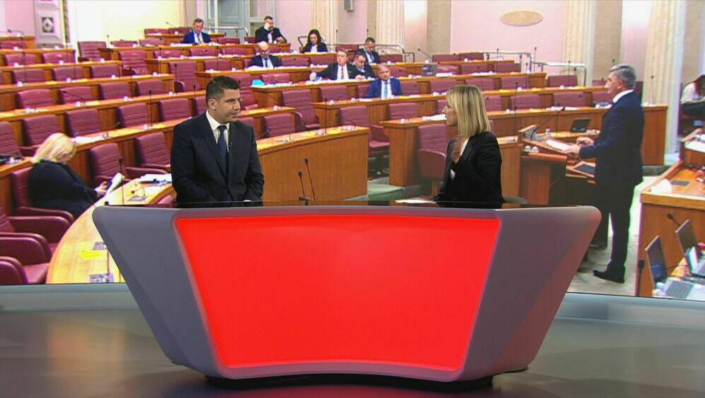 Nikola Grmoja u studiju Dnevnika Nove TV - 3