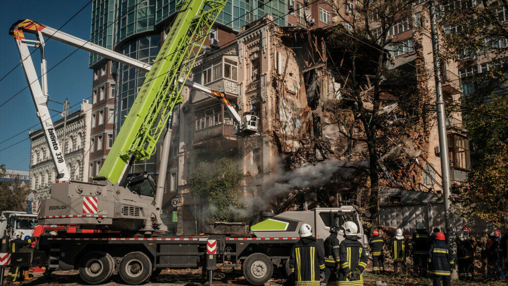 Ruski dron kamikaza pogodio stambenu zgradu u Kijevu
