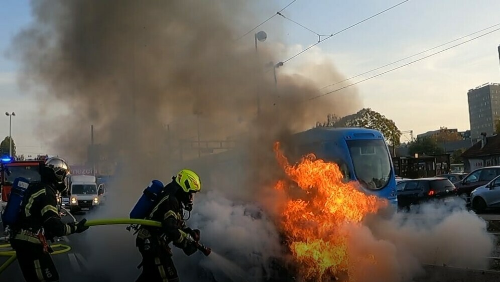 Požar automobila u Zagrebu