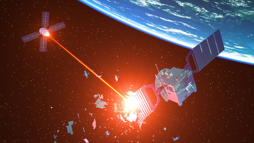 Rušenje satelita, ilustracija