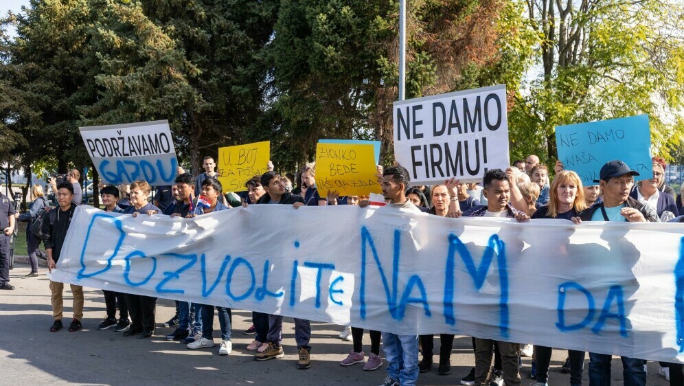 Skup podrške radnika Drave International - 1