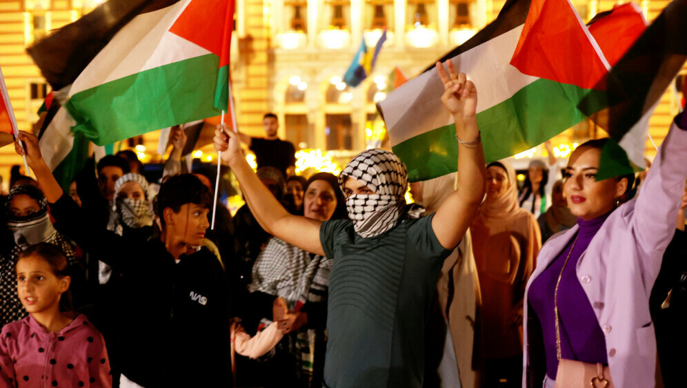 U Sarajevu održan prosvjed podrške Palestincima - 7