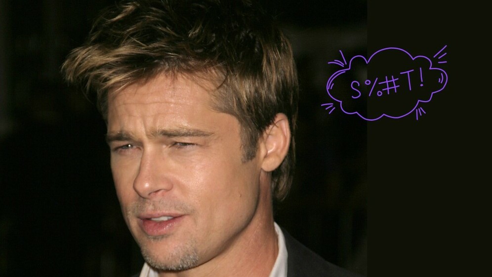 Brad Pitt i grafika psovke