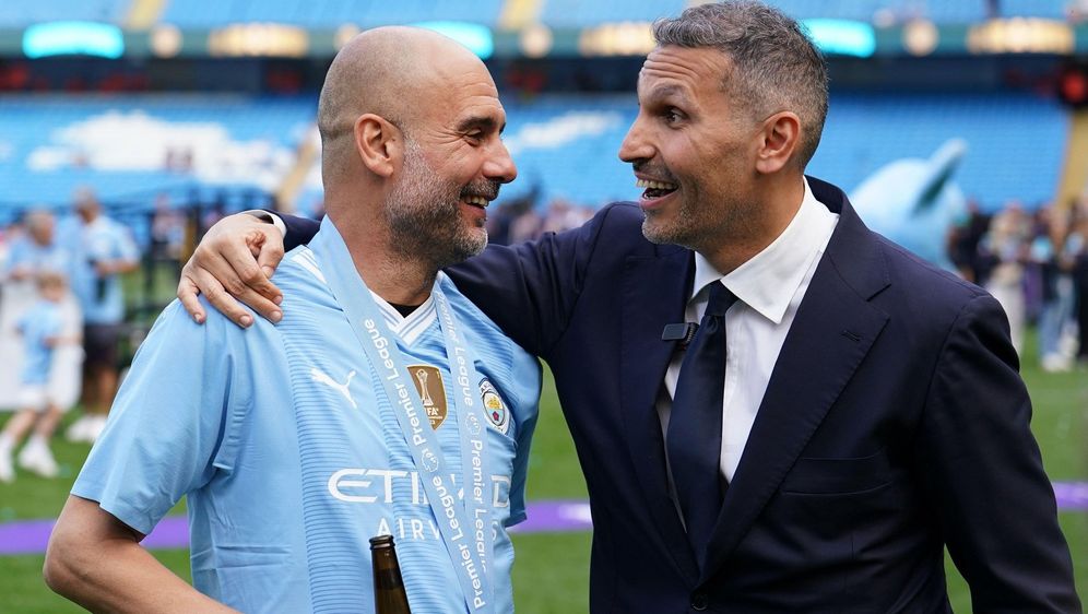 Pep Guardiola i Khaldoon Al Mubarak