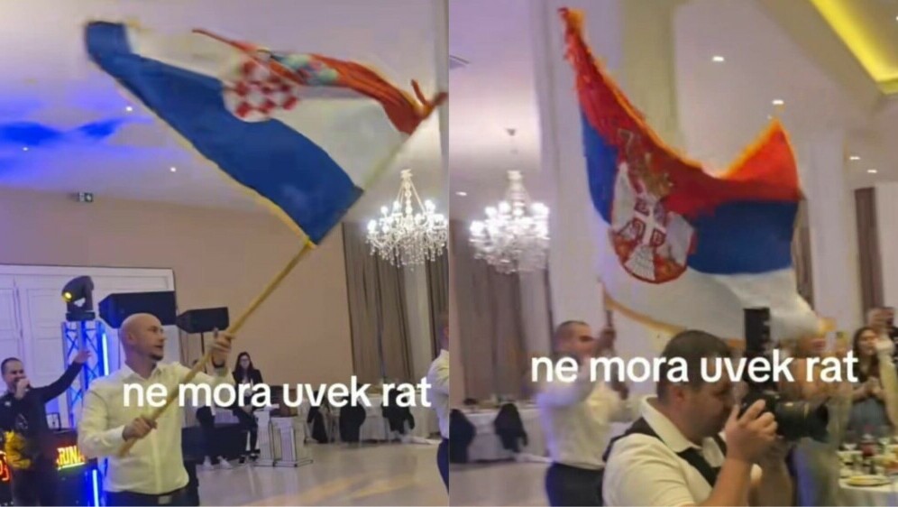 Hrvatska i srpska zastava