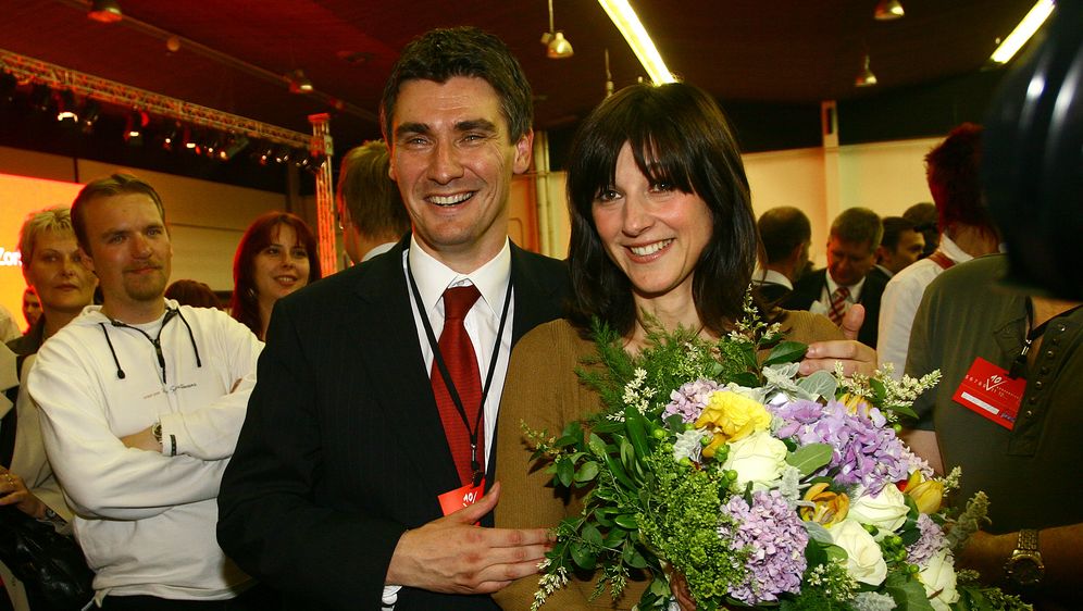 Sanja Musić Milanović i Zoran Milanović 2007. godine