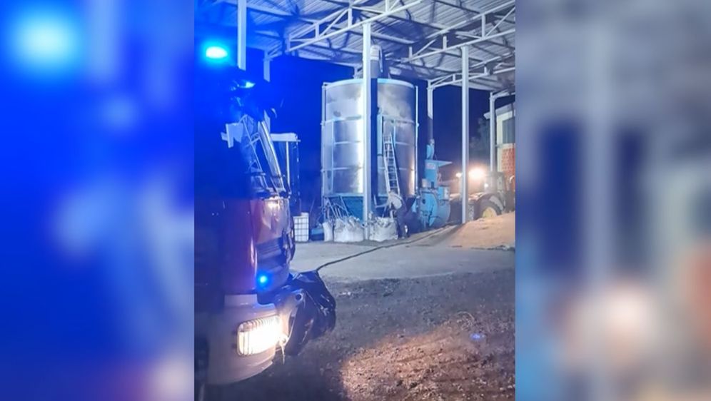 Požar pokretne sušare