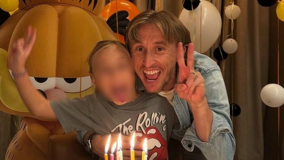 Luka Modrić i kćerkica