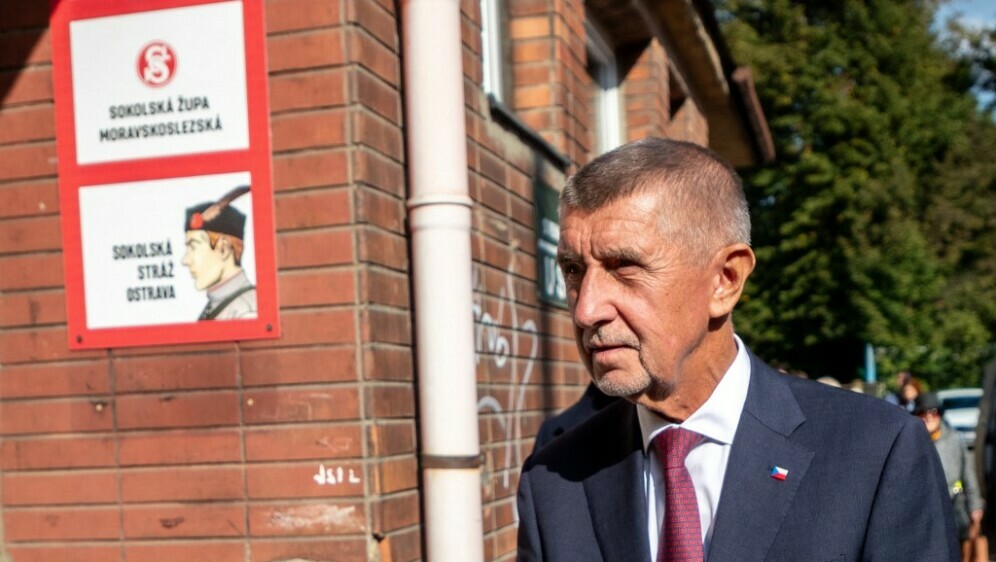 Andrej Babiš na biralištu
