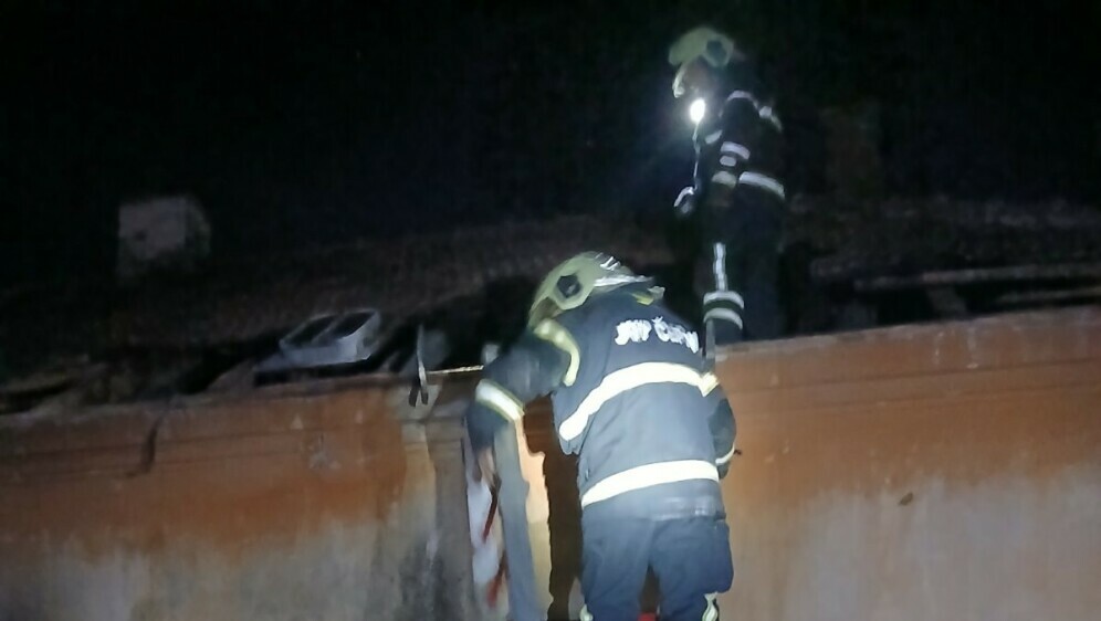 Vatrogasci JVP Čepin na intervenciji