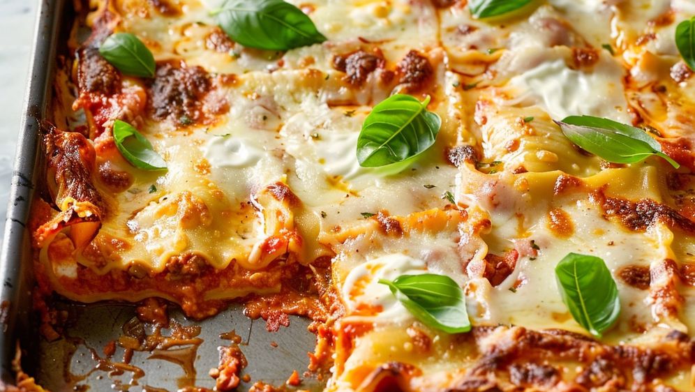 Lazanje s mesom iz plitkog lima za pečenje