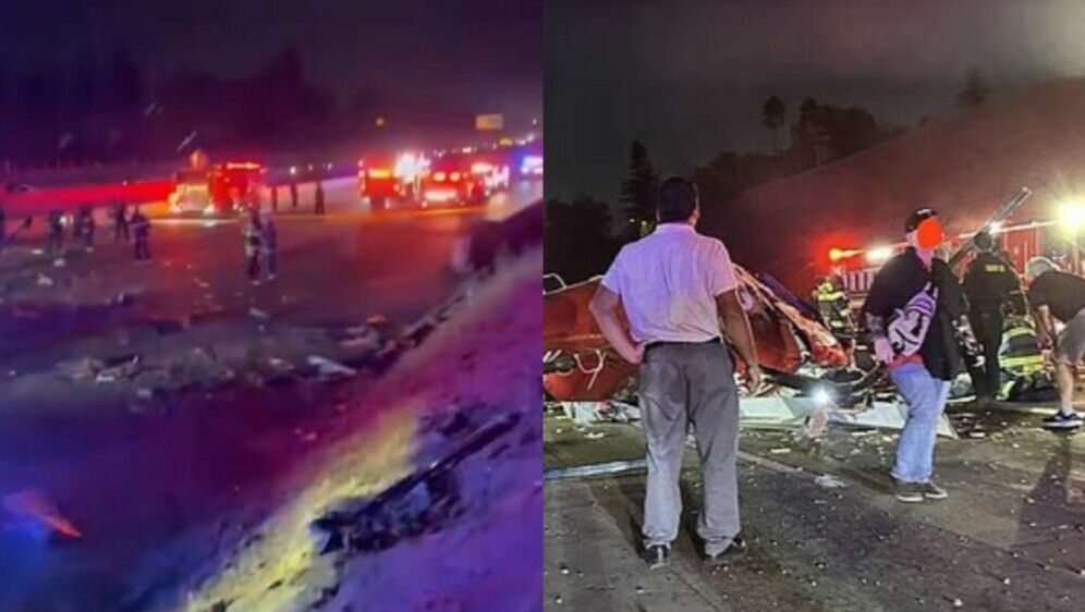 Helikopter se srušio na autocestu