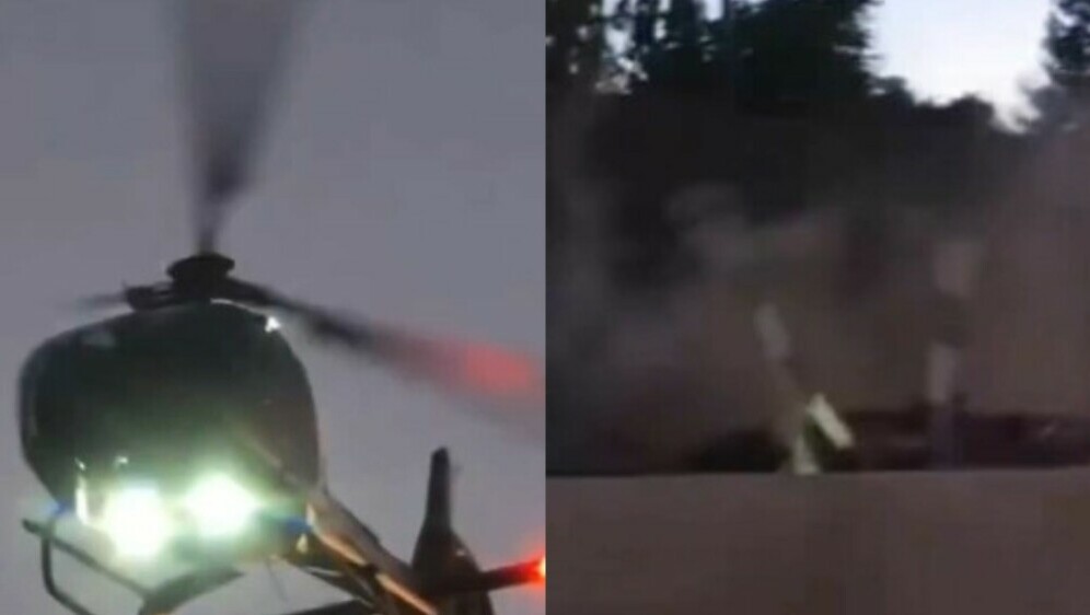 Helikoper se srušio na autocestu