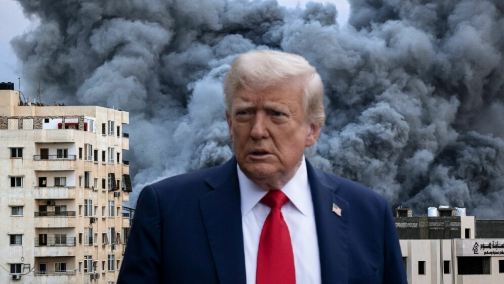 Donald Trump i uništenje Gaze u pozadini