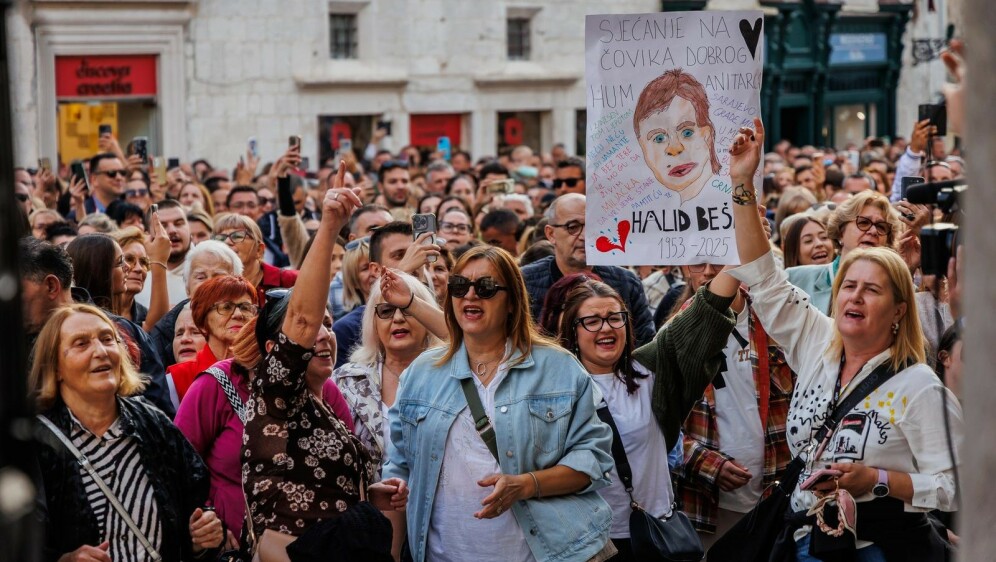 Oproštaj od Halida Bešlića u Splitu