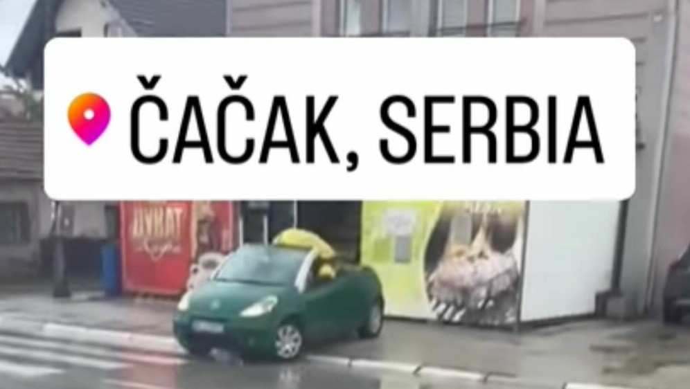 Smiješna scena u prometu iz Srbije