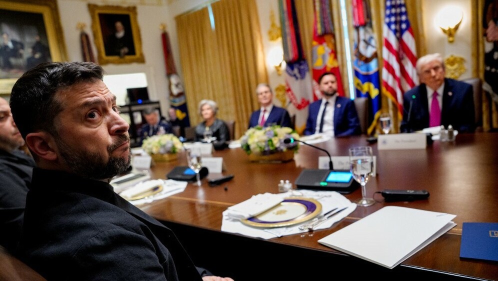Volodimir Zelenski na sastanku u Bijeloj kući