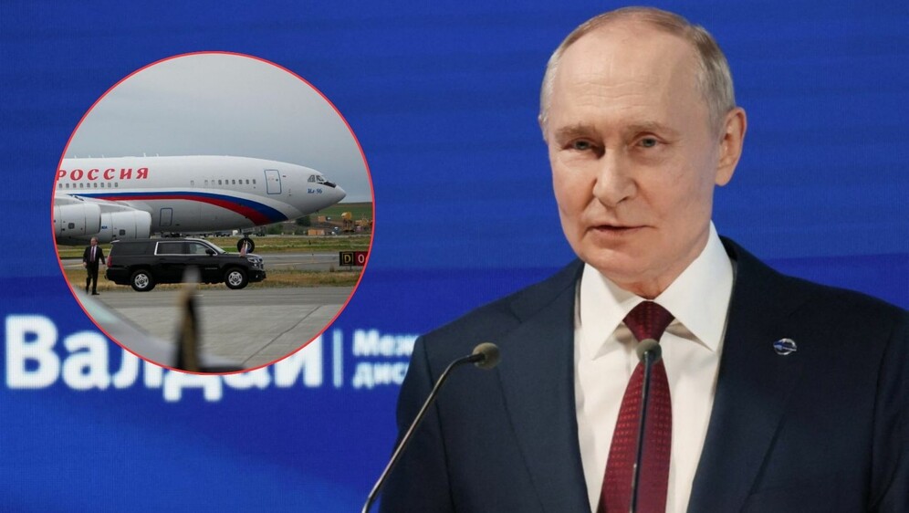 Vladimir Putin i ruski predsjednički avion