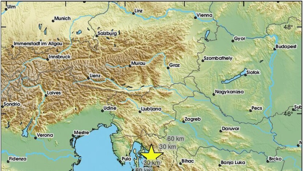 Potres kod Crikvenice