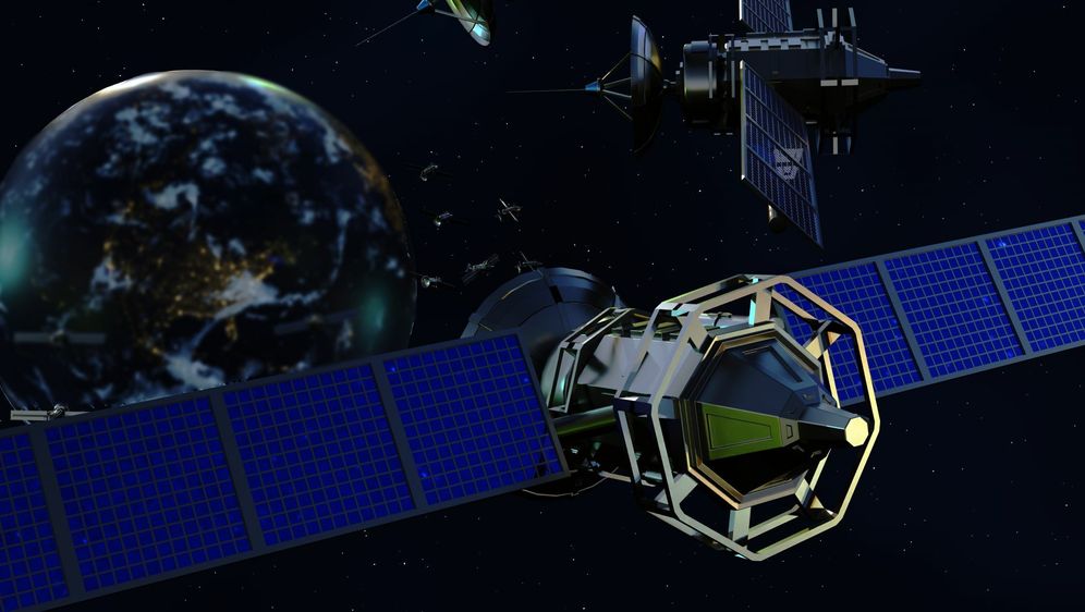 Sateliti, ilustracija