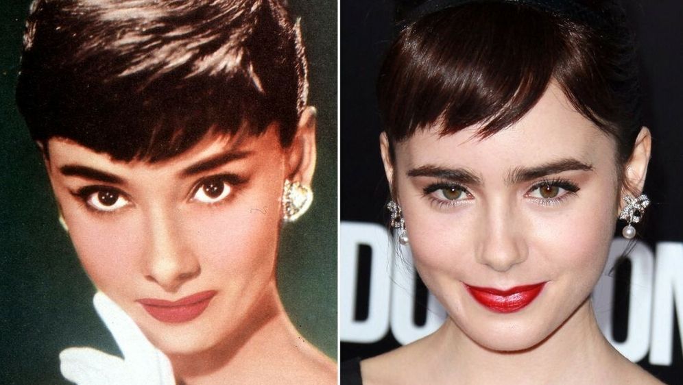 Audrey Hepburn i Lily Collins