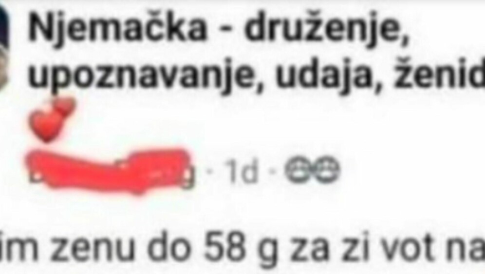 Bizaran oglas na stranici za upoznavanje