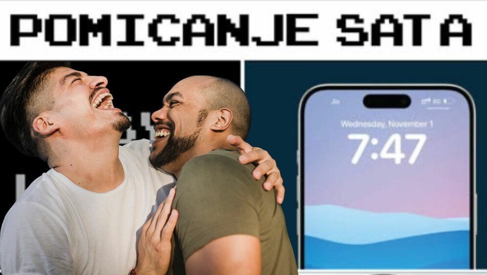 Meme o promjeni sata i muškarci kako se smiju