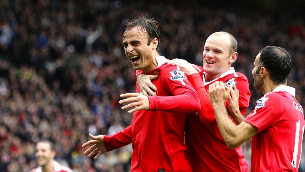 Berbatov s Rooneyem i Giggsom