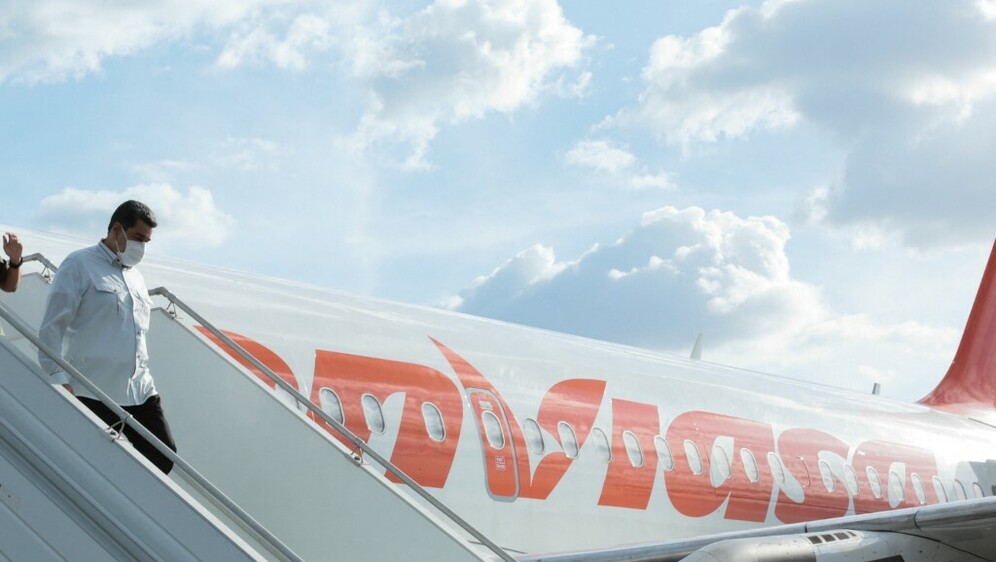 Maduro izlazi iz aviona