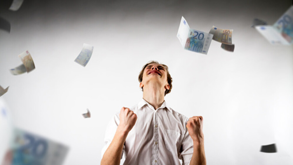 Novčani dobitak, ilustracija