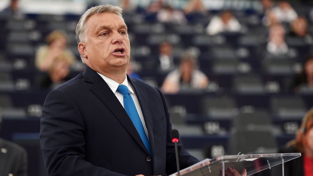 Viktor Orbán, premijer Mađarske, tijekom govora pred Europskim parlamentom (Foto: AFP)