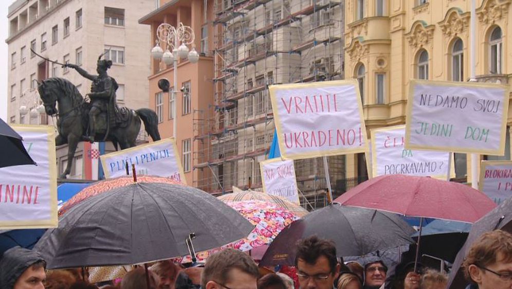 Prošlogodišnji prosvjed protiv mirovinske reforme (Foto: Dnevnik.hr)