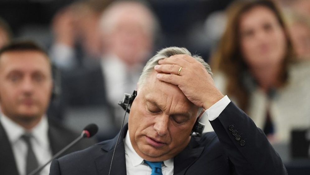 Viktor Orban u Europskom parlamentu (Foto: AFP)