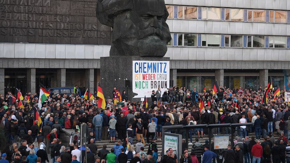 Prosvjed u Chemnitzu (Foto: AFP)