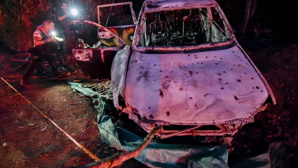 Vozilo u kojem je poginula Karina Garcia (Foto: AFP)
