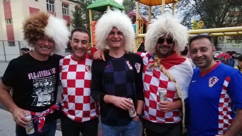 Hrvatski navijači u Bakuu