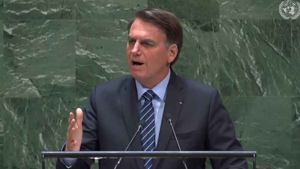 Predsjednik Brazila Jair Messias Bolsonaro (Screenshot: UN TV)