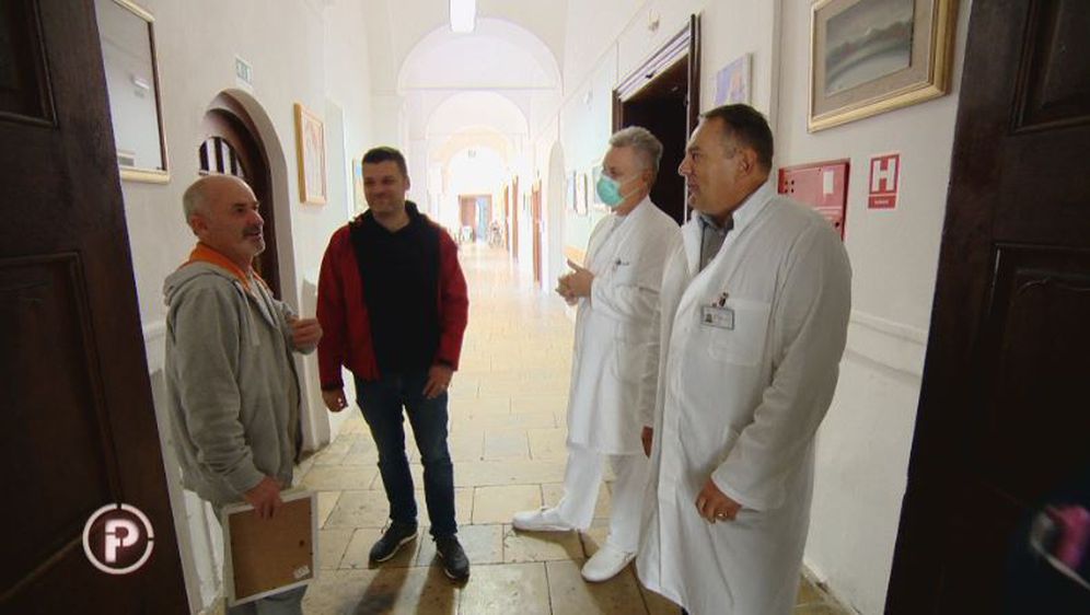 Ivica Grdović, Mato Barišić i doktori Specijalne bolnice u Gornjoj Bistri (Foto: Dnevnik.hr)