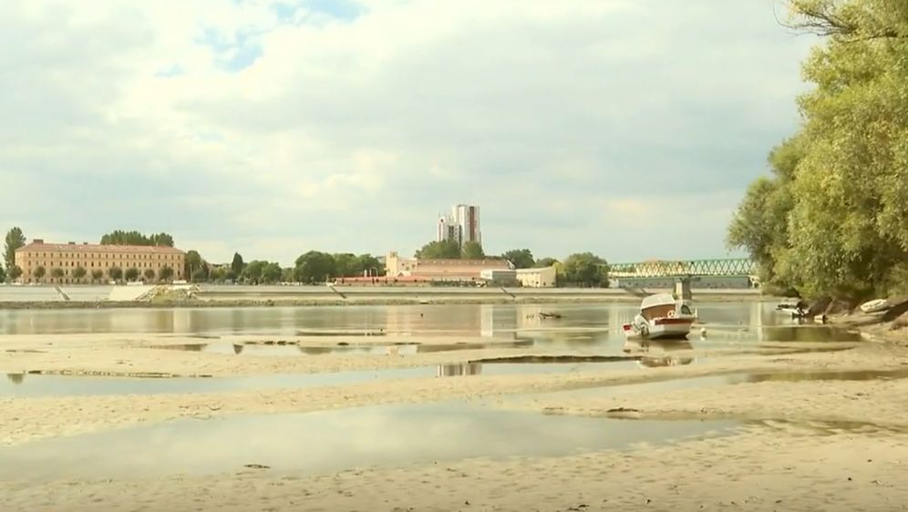 Nizak vodostaj Drave kod Osijeka - 2