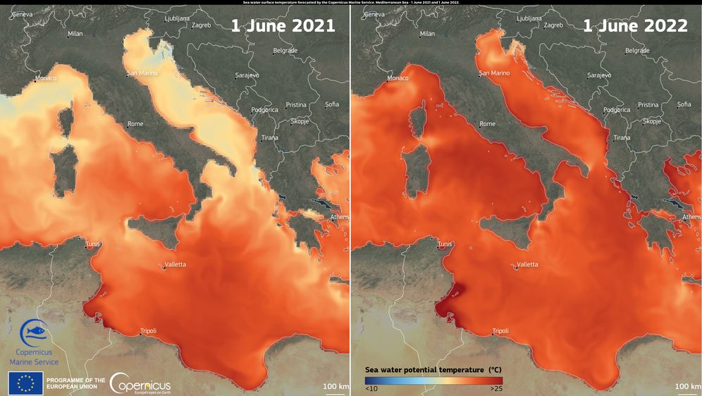 Temperatura Sredozemnog mora raste