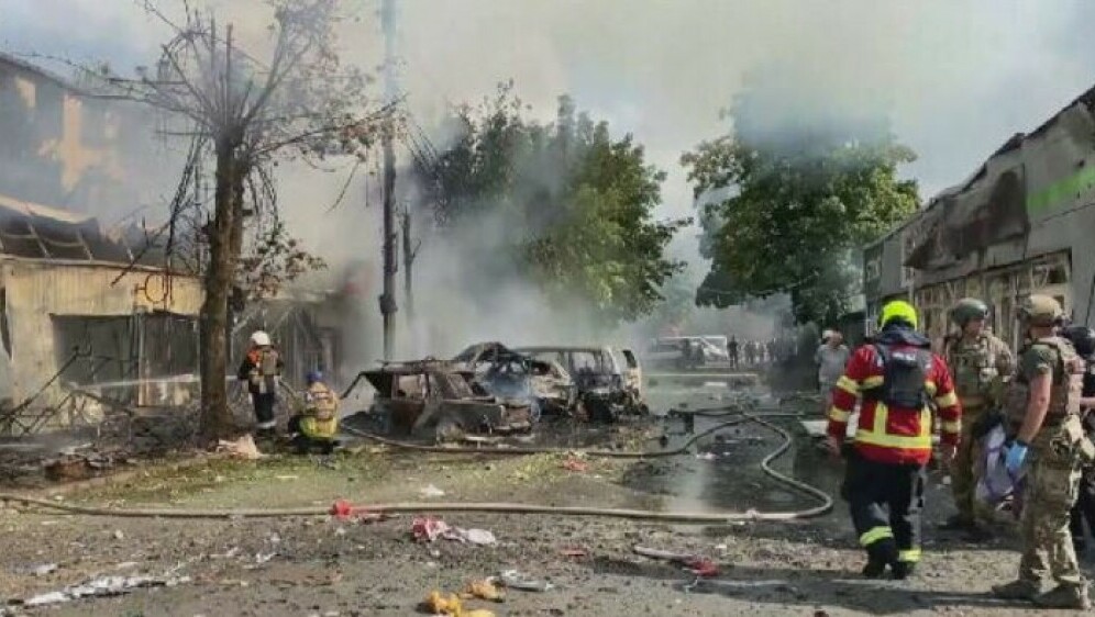 Smrtonosna eksplozija na tržnici u Kostjantinovki - 1