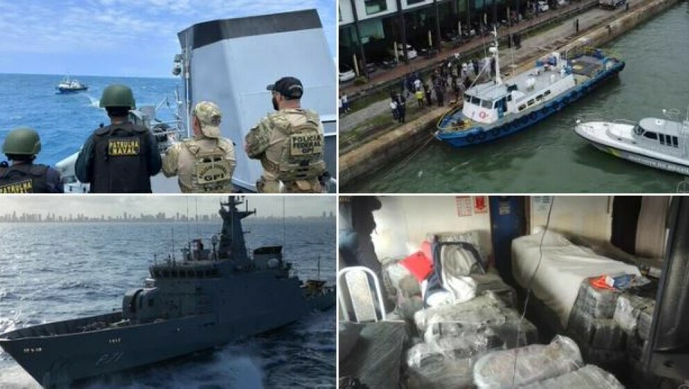 Brazilska mornarica zaplijenila rekordnih 3,6 tona kokaina