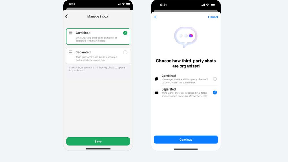 WhatsApp i Messenger